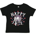 thumbnail image 3 of Inktastic Happy 4th- Fourth of July Firework Boys or Girls Toddler T-Shirt, 3 of 5