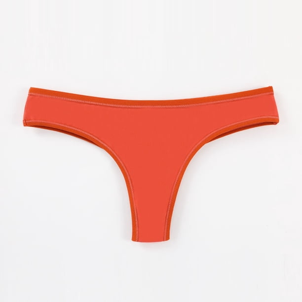 Puntoco Ropa interior para mujer, calzoncillos, moda para mujer, color sólido, tiro bajo, tanga, calzoncillos transpirables para tiempo libre