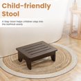 thumbnail image 3 of Taburete de un solo paso para adultos de 6,5 pulgadas - Taburetes de madera para cama - Taburete de seguridad de 500 libras para baño para discapacitados, ancianos, personas mayores, niños, bañeras,, 3 of 7