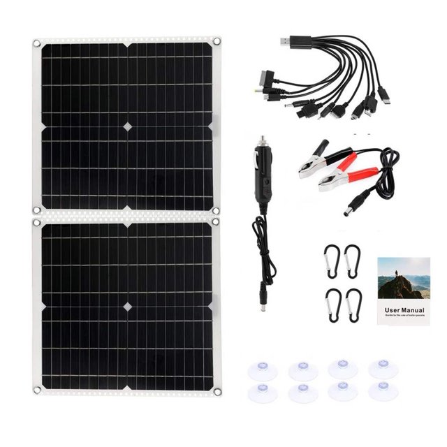6000W Solar Power System 220V/6000W Inverter Kit 200W Solar Panel Battery Charger Complete Controller Home Grid Camp Phone ,Easy to Install
