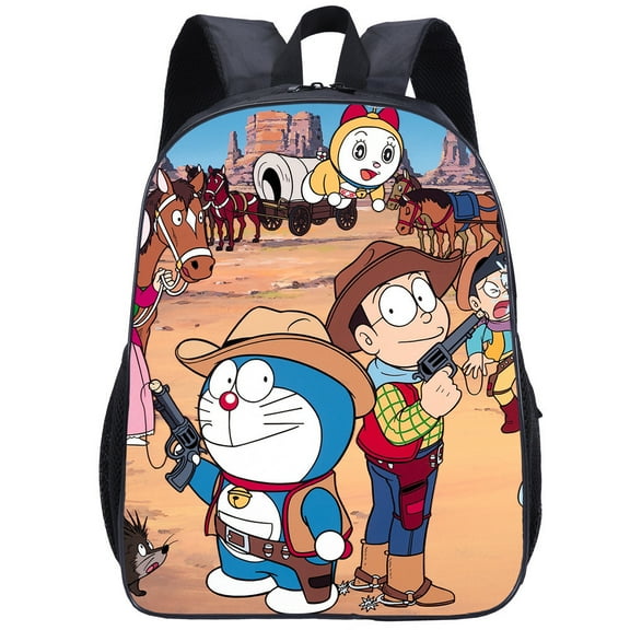 A 16-inch Doraemon printed backpack