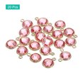 thumbnail image 3 of Unique Bargains Crystal Birthstone Charm, October Pendants Drop Bead Pink, for Jewelry Making, 20 Pack, 3 of 6