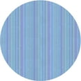 thumbnail image 1 of Ahgly Company Machine Washable Indoor Round Transitional Day Sky Blue Area Rugs, 4' Round, 1 of 7