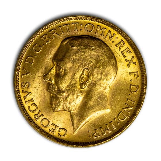 1927-SA South Africa Gold Sovereign George V BU