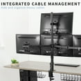 thumbnail image 4 of VIVO Quad Heavy Duty 13" to 24" Monitor Desk Mount | 3 + 1 Stand Holds 4 Screens, 4 of 8