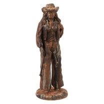 Solid Rock Stoneworks 26in Tall Cowgirl- Rust