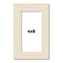 4x8 In Frame White Real Wood Picture Frame Width 1.5 inches | Interior Frame Depth 0.5 inches |