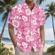 thumbnail image 3 of Blusa y camisa de manga corta con cuello vuelto para hombre, camisa hawaiana informal con estampado floral, camisa de manga corta con solapa, blusa, camisa de poliéster para hombre, 3 of 6