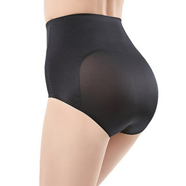 JGGSPWM Women's High Waist Underwear Stretch Briefs Soft Comfy Ladies  Panties Ultralight Seamless Body Shaper Waist Slimming Butt Lifter Shorts  Black XL 