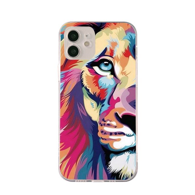 Y-108 Funda De Silicona Feroz De León Compatible Con Tecno Camon Premier 18T 17P 18 16 15 18I 18P 17 Pro Suave