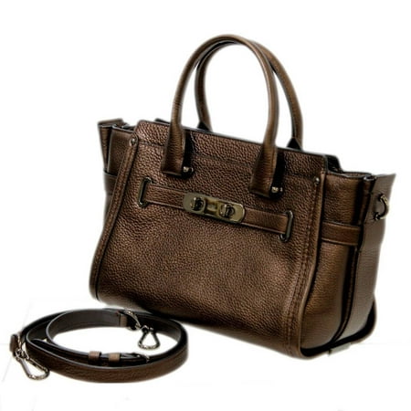 Authenticated Used COACH coach 2way bag handbag shoulder bronze 34816