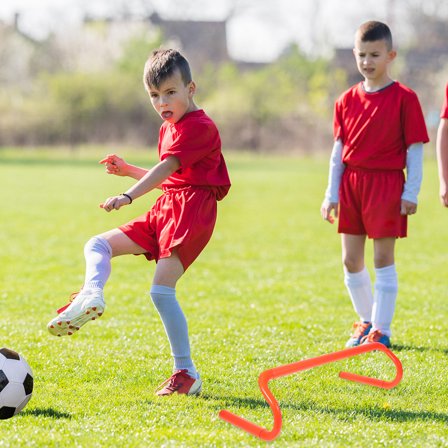 PAMINGONO Orange Training Hurdle for Football Soccer Speed Flexibility and Coordination Development