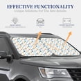 thumbnail image 2 of Lsque Undersea Animals 2 PCS Windshield Sun Shade | CarFoldable Window Covers | Car Accessories Reflect UV for Universal Cars SUV Truck | Large, 2 of 7