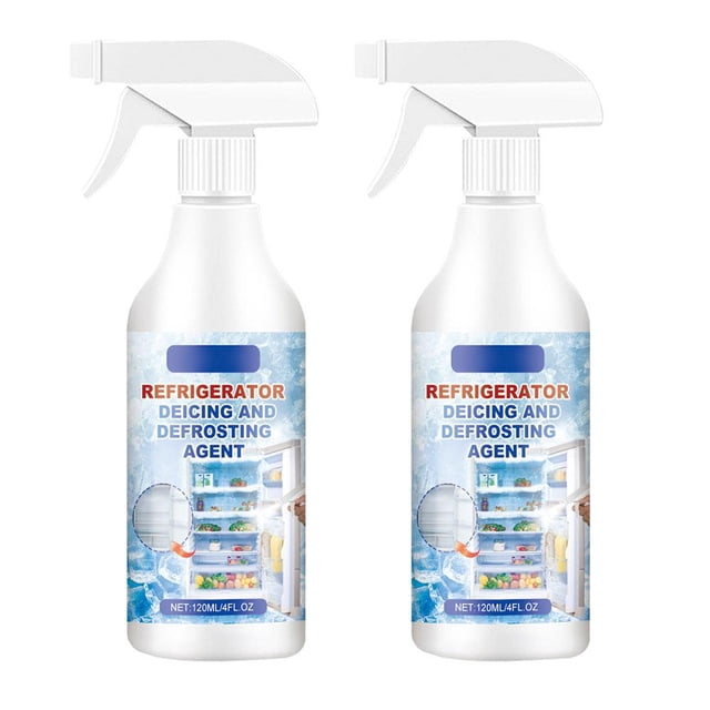Defrosting Spray for Fridge Freezer,120ml Fridge Freezer Defrosting Spray, Refrigerator Defrosting Spray, De-Icer Spray for Refrigerator Defroster,Efficiently Quickly Removes
