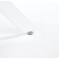 thumbnail image 5 of 36'' Square Glass Dining Table for 2-4, X-Shape White Metal Legs, Glass Tea Table Square Kitchen Table for Small Space, 5 of 16
