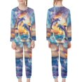 thumbnail image 4 of DISNIMO Sunset Dolphin Pajamas for Girls Size 15-16 Pjs Sets for Kids Long Sleeve Pajamas Girls Pajama Sets for Kids 2 Piece Pajama Set Girls Night Wear Kids Sleepwear Girls Fall Lounge Set for Boys, 4 of 7