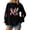 Black, variant on Womens Breast Cancer Awareness Sweatshirts Long Sleeve Drop Shoulder Crew Neck Pullover Colorful Hummingbird Pink Ribbon Graphic Fall Winter Tops Pink XXL