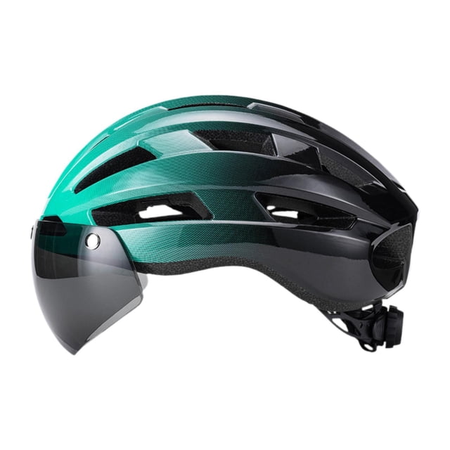 S SERENABLE Bike Helmet Adjustable Strap Portable with Windscreen for Men Cycling Adults Light Blue