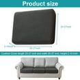 thumbnail image 3 of Eurhowing 2-Pack Waterproof Couch Cushion Covers, Stretch Sofa Seat Slipcovers with Elastic Edges, Non-Slip Furniture Protector for Pets and Kids, Dark Gray, 3 of 12