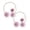 Purple*2, variant on 1 Pcs Curtain Decorative Tieback, Flower Curtain Holder No-Punch Flexible Curtains Holdbacks for Bedroom Home Office Decor