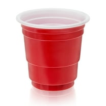 True Red Party Shot Glasses, Disposable Jello Shots Cups, 1.5 oz, Set of 20