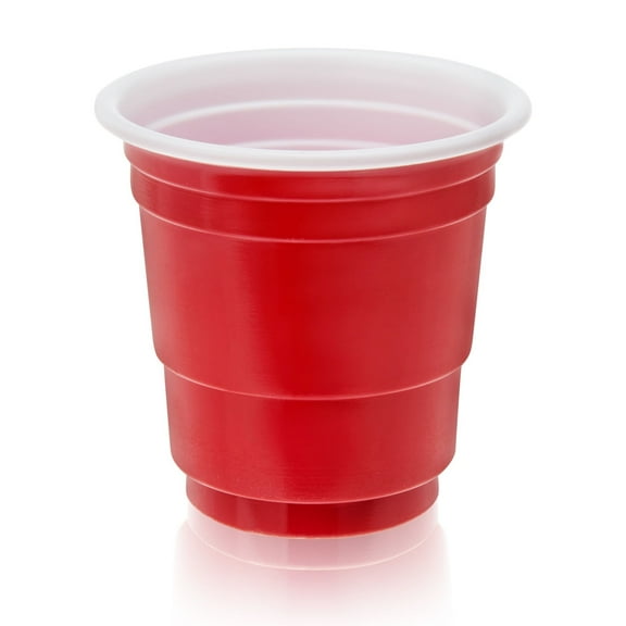 True Red Party Shot Glasses, Disposable Jello Shots Cups, 1.5 oz, Set of 20