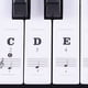 thumbnail image 3 of Pegatinas para Teclado de Piano en y Negro, Pegatinas para Piano con Letras en , Muy Adecuadas para Que los Niños Aprendan Piano, 3 of 5