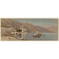 thumbnail image 3 of Samuel Colman 18x10 Black Modern Framed Museum Art Print Titled - Italian Harbor (circa 1875), 3 of 5