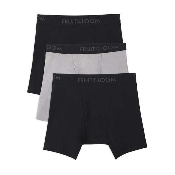 Fruit of the Loom Men's Breathable Cotton Micro-Mesh Boxer Briefs
