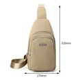 thumbnail image 2 of Bolsa De Pecho Fashion Lady Chest Bag Bolso bandolera impermeable Simple para deportes al aire libre (Caqui) Ehuebsd Para Estrenar, 2 of 5