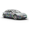 thumbnail image 6 of Rwraps Glitch Technology Backup Needed Gloss Vinyl Film Wrap 59in x 19ft Vinyl Vehicle Car Film, 6 of 9