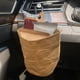 thumbnail image 4 of Fiudx Bolsa de Almacenamiento para Coche, Organizador Colgante de Papel Kraft y Cubo de Basura para Ventilación de Aire Acondicionado, Lavable, 12 X 10 X 10 Cm, Beige/Marrón, Accesorio para Ahorrar E, 4 of 6