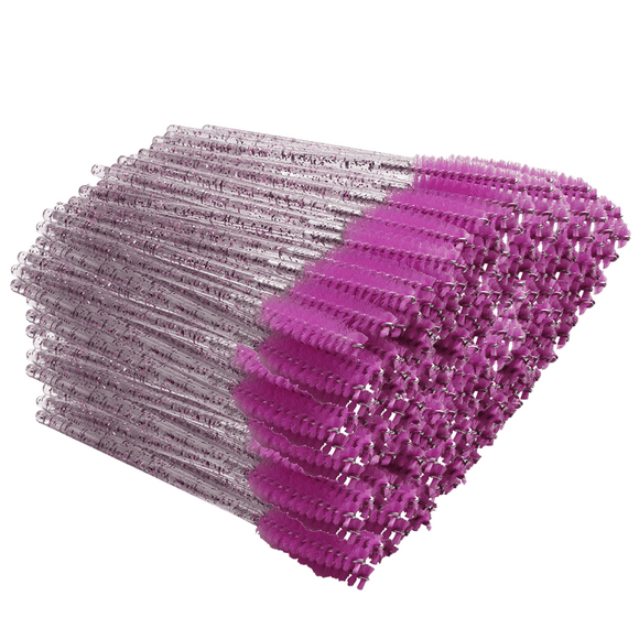 Crystal Eyelash Brush, Disposable Mascara Wands, Lash Spooly Brushes for Eyelash Extensions, Eyebrows Supplies