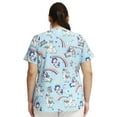 thumbnail image 5 of Cherokee Prints Women Medical Scrubs Top V-Neck Print CK637, 5 of 5