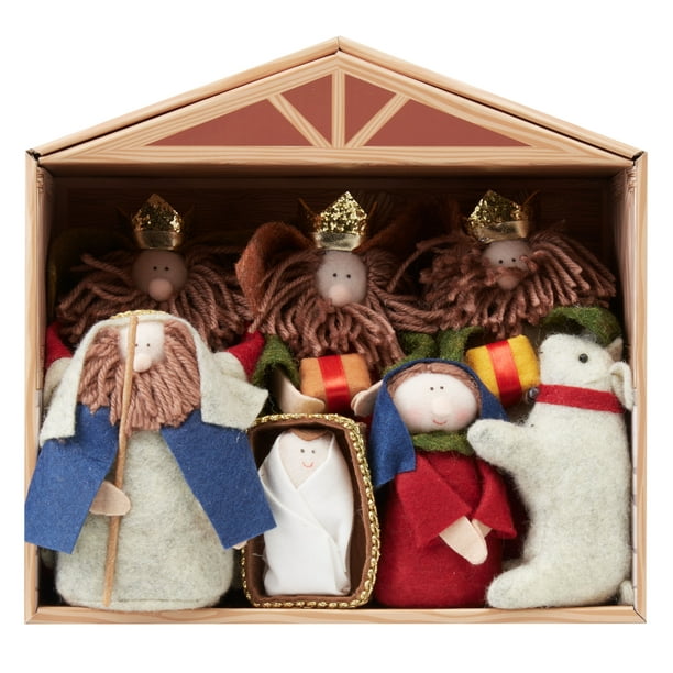 Holiday Time 8Piece Fabric Nativity Set