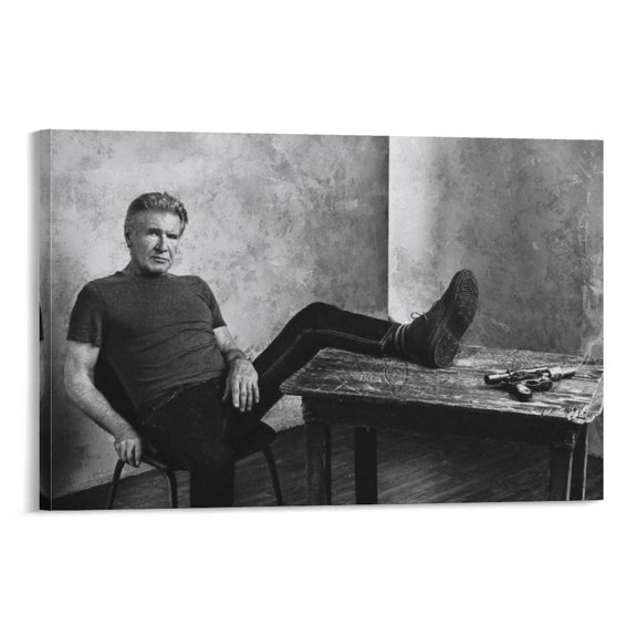 Harrison Ford Cool Pose Poster Artworks Picture Print Poster Wall Art Painting Canvas Gift Decor Home Posters Decorative 16x24inch(40x60cm)
