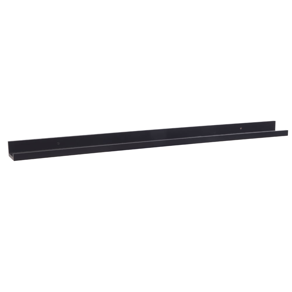 46" Wall Mount Floating Ledge Shelf, Picture Ledge Floating Shelves, Black