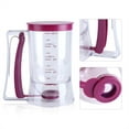 thumbnail image 4 of 900mL Manual Batter  , Cupcake Pancake Waffle Measuring Bter Dispenser Cup Mixer Kitchen Baking Tool, 4 of 8