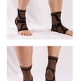 thumbnail image 3 of Tobillera Antideslizante Sonducket Manga deportiva Calcetín Elástico Transpirable Compresión Protector Unisex Fitness Negro Gris L, 3 of 6