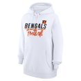 thumbnail image 2 of Women's G-III 4Her by Carl Banks  White Cincinnati Bengals Graphic Fleece Pullover Hoodie, 2 of 3