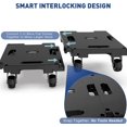 thumbnail image 4 of Heavy Duty 4 Wheels Flat Dolly Cart for Moving, 440 Lbs Capacity, Black, 4 of 6