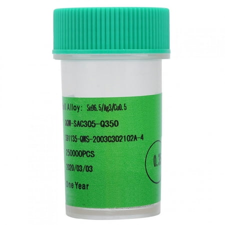 

LeadFree Solder Ball Tin Shpere 250K for PCB Board Soldering Reballing Accessories 0.35mm
