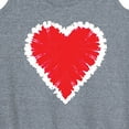 thumbnail image 3 of Instant Message - Tie Dye Heart - Women's Racerback Tank Top, 3 of 6