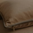 thumbnail image 4 of A1HC Set of 2 Luxurious Soft Velvet Throw Pillow Covers Only, 20"x20", Cocoa, Decorative Cushion Covers with Hidden YKK Zipper for Sofa or Bed, 4 of 7
