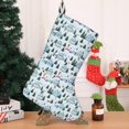 thumbnail image 4 of Christmas Stockings,Light Blue Christmas House and Tree Pattern Stockings Christmas,14.8'' Xmas Stockings,Christmas Party Favors,Christmas Party Decorations,Christmas Stockings Personalized, 4 of 5