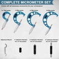 thumbnail image 2 of Set de micrómetros Beaiguna 0-1/1-2/2-3/3-4 Machinist con funda, 2 of 7