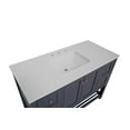 thumbnail image 2 of Lakeshore 48" Bathroom Vanity with Marine Gray Cabinet and Engineered White Top, 2 of 6