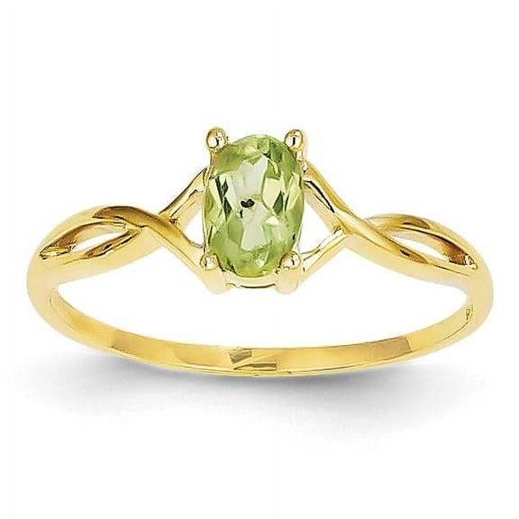 14k Peridot Birthstone Ring