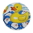 thumbnail image 4 of Orinice Rubber Duck Round Table Cover Stain Resistant Washable Indoor Outdoor Tablecloth Kitchen Dining Wedding Parties Picnic Farmhouse 100% Polyester Fiber 54-58, 4 of 8