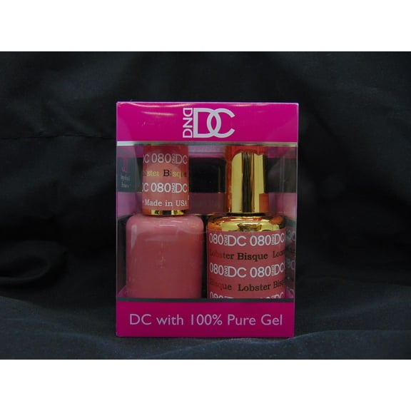 DND - DC Duo Soak off Gel & Matching nail polish, #080 Lobster Bisque